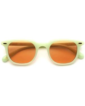 Gast Riva Square-Frame Sunglasses - Natural