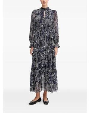 Ouí Printed Maxi Dress - Blue