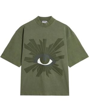 House of Errors All-Seeing Logo-Patch T-Shirt - Green