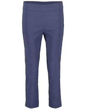 Avenue Montaigne Brigitte Side-Slit Trousers - Blue
