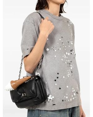 Maison Mihara Yasuhiro Softserve Ice-Cream-Handle Shoulder Bag - Grey