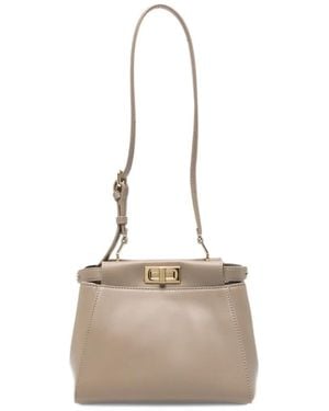 Fendi Xs My Peekaboo Shoulder Bag - Natural
