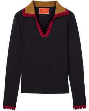 La DoubleJ Cotton-cashmere Sweater - ブルー