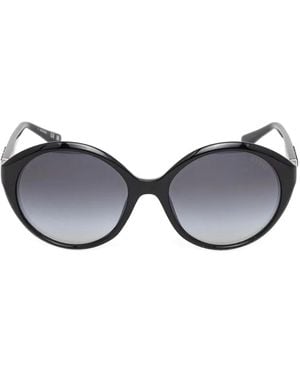 GUESS EYEWEAR Oval-Frame Sunglasses - Black