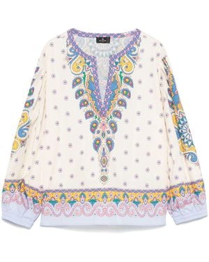 Etro Paisley Blouse - White