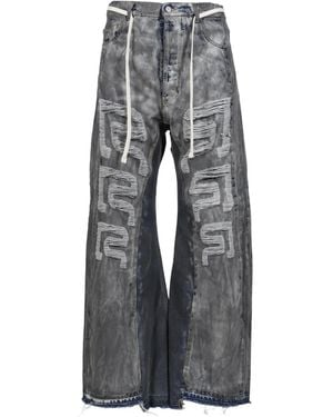 RRR123 Drawstring Trousers - Grey