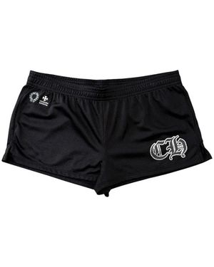Chrome Hearts Bermudas Con Logo Estampado - Negro