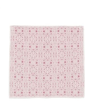 Eleventy Printed Handkerchief - Pink