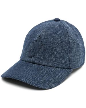 JW Anderson Casquette À Patch Logo - Bleu