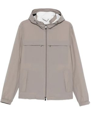 Corneliani Hooded Zip Jacket - Grey