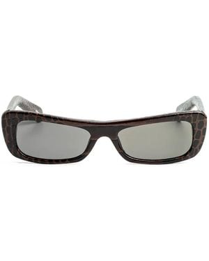 Jacquemus Sonnenbrille Mit Eckigem Gestell - Grau