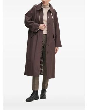 Barbour X Alexa Chung Cappotto Natalie Con Cappuccio - Marrone