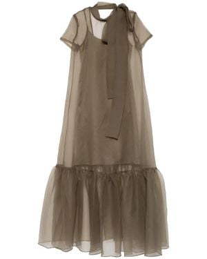 STAUD Calluna Ruffled Maxi Dress - Natural