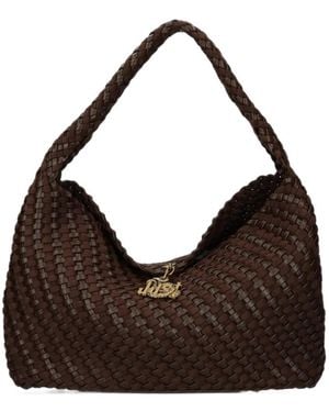 Just Cavalli Sac Cabas À Design Tissé - Black