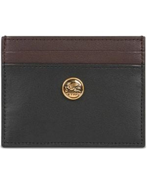 Etro Tarjetero De Dos Tonos - Negro