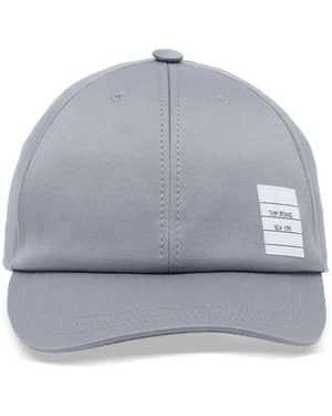 Thom Browne Twill Classic 6-Panel Baseball Cap - Gray