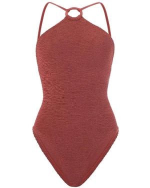 Hunza G Maillot De Bain Jasmine À Détail D'Anneau - Red