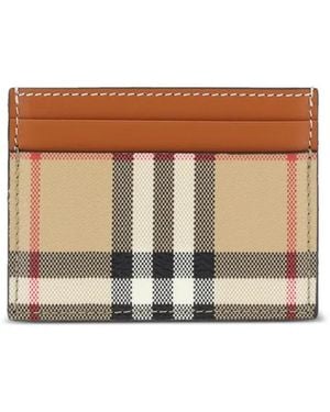 Burberry チェック カードケース - ホワイト