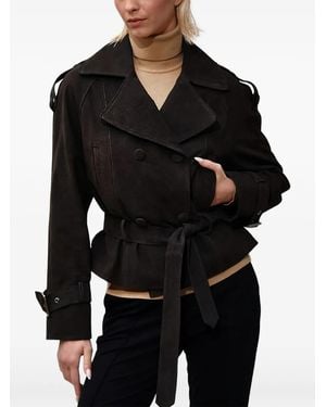 Poche Paris Belted Jacket - Black