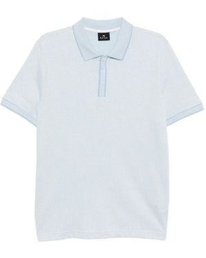 Paul Smith H.Tooth Print Polo Shirt - White