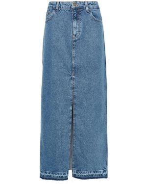 Philosophy Di Lorenzo Serafini Denim Maxi Skirt - Blue