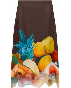 Donde Esteban Salpicon Skirt - Orange