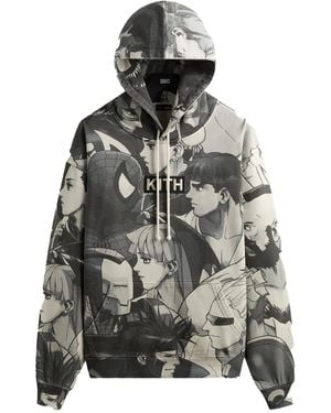 Kith X Marvel Vs. Capcom Printed Hoodie - Grey
