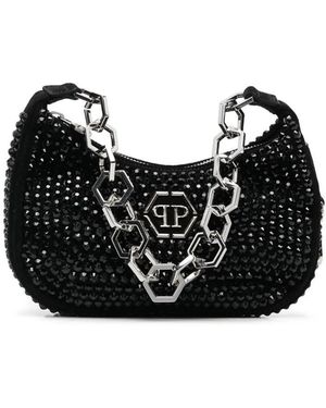 Philipp Plein Crystal-Embellished Tote Bag - Black