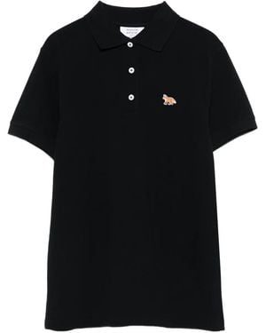 Maison Kitsuné フォックス ポロシャツ - ブラック