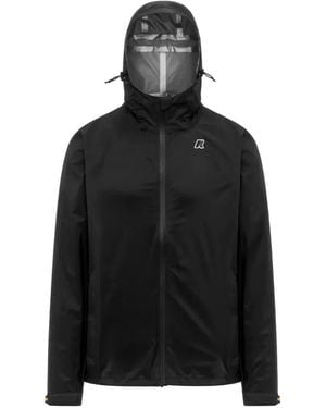 K-Way Charmain Hooded Zip Jacket - Black