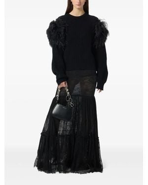 Blumarine レース マキシスカート - ブラック