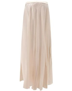 Mes Demoiselles Calista Satin-Effect Maxi Skirt - White