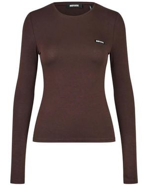 ROTATE BIRGER CHRISTENSEN Long-Sleeve T-Shirt Dark - Brown