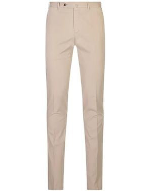 PT Torino Slim-Fit Chino Trousers - Natural