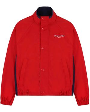 Sporty & Rich Logo-Embroidered Bomber Jacket