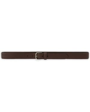 Fursac Leather Belt - White