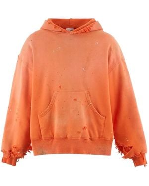 SAINT Mxxxxxx Distressed Hoodie - Orange