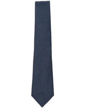 Canali Textured Tie - Blue