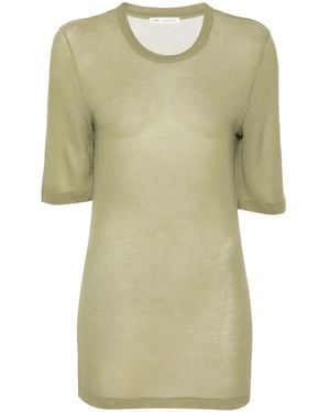 Ami Paris T-Shirt Imprimé À Effet De Transparence - Vert