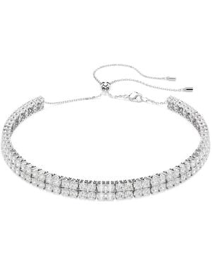 Swarovski Matrix Choker - White