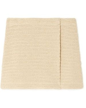 Alanui Wrap Mini Skirt - Natural