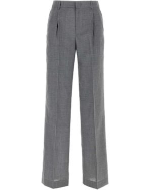 PT Torino Lola Tailored Wool Trousers - Grey