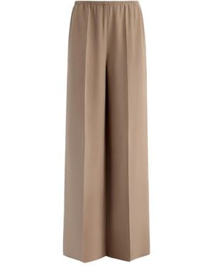12 STOREEZ Silk Pants - Brown