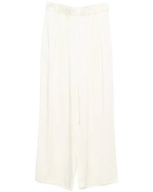 Jil Sander Elasticated-Waistband Palazzo Trousers - White