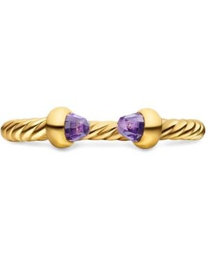 David Yurman Micro Cablespira Flex Open Ring - Metallic