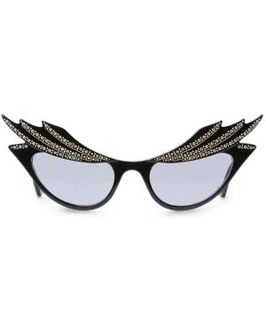 Gucci Crystal-Embellished Hollywood Forever Sunglasses - Metallic