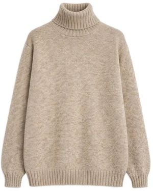 Fortela Pullover Mit Rollkragen - Natur