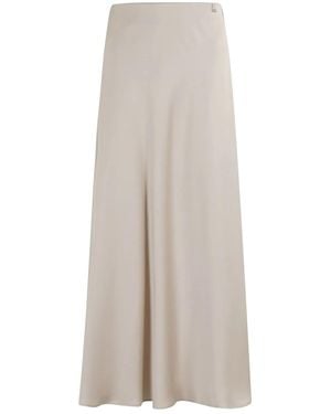 Herno Falda midi acampanada - Blanco