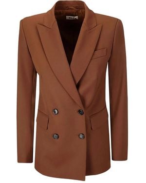Alberto Biani Blazer À Boutonnière Croisée - Marron