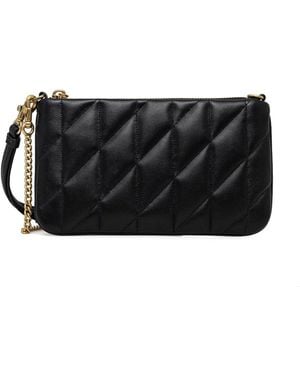 COACH Pillow-Quilting Clutch Bag - Black